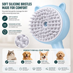MistGroom Pro Rechargeable Grooming Brush for Cats & Dogs