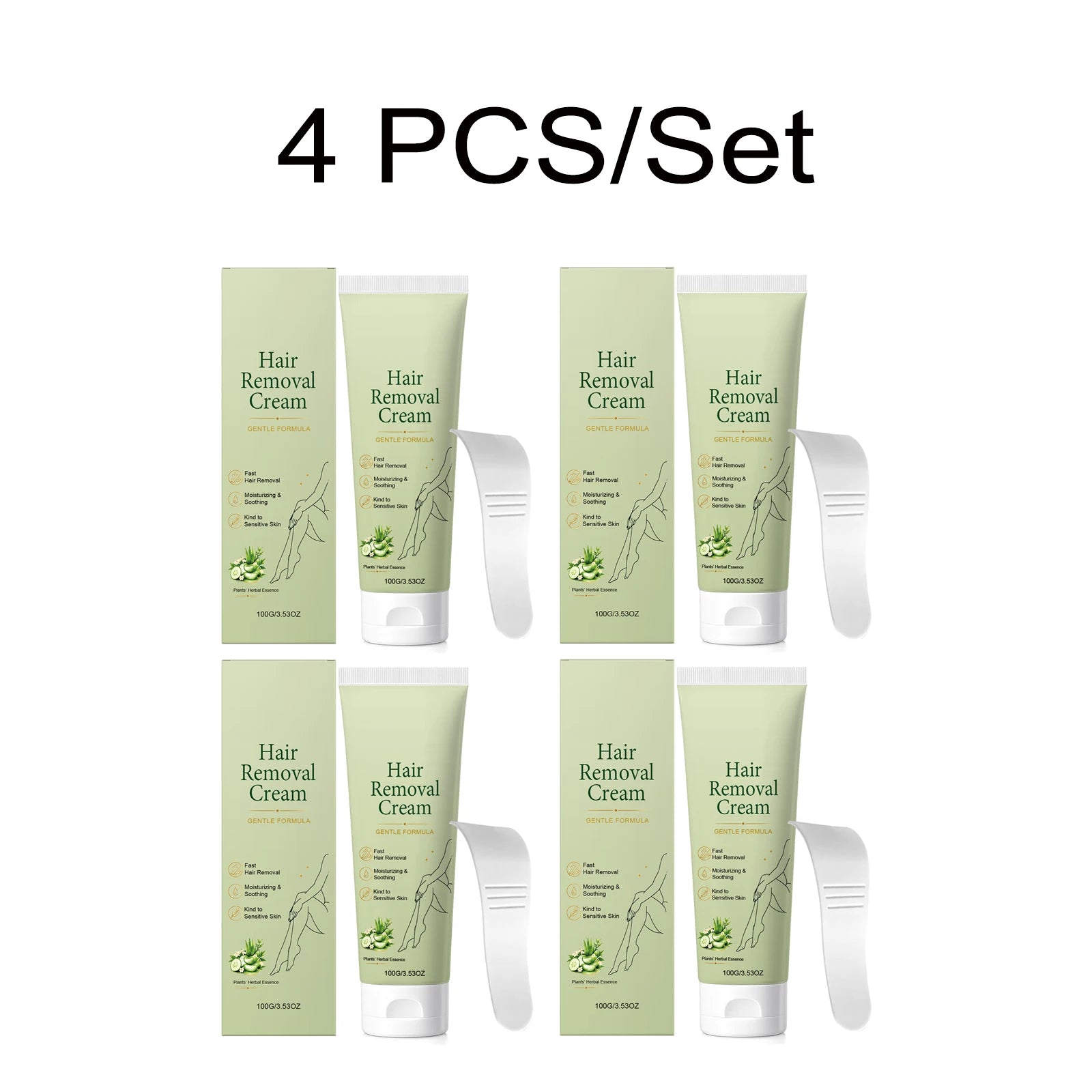 Facial Hair Removal Trilogy Kit 3-Step Softening Gel Cream Soothing Lotion Gentle Sensitive Skin Fast Acting for Sensitive Skin