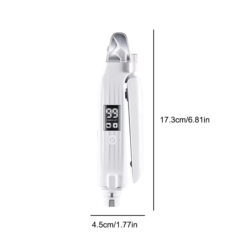 2 in 1 Electric Pet Nail Trimmer with LED Lights Pet Nail Grinder Dog Nail Trimmer and Grinder for Small Medium Large Dogs/Cats