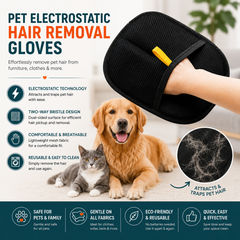 Premium Pet Hair Removal Grooming Glove