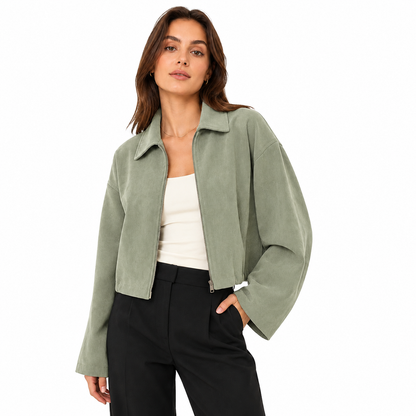 Roven Suede Aviator Jacket