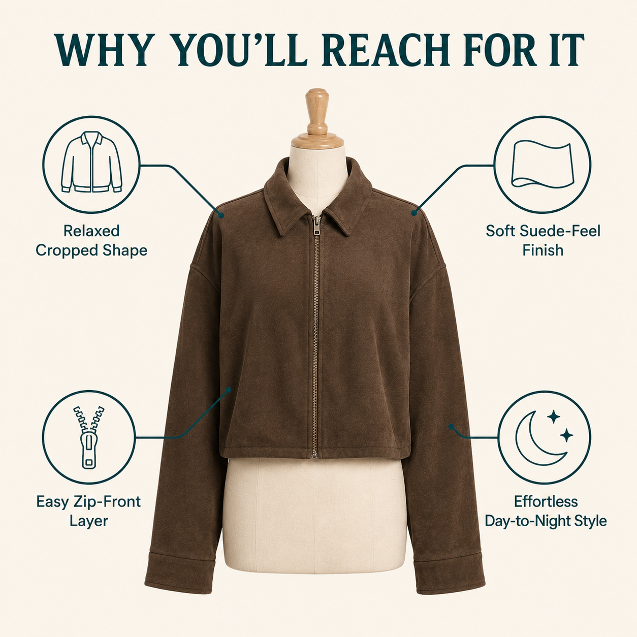 Roven Suede Aviator Jacket