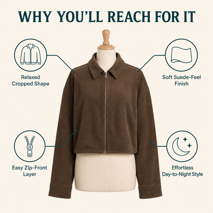 Roven Suede Aviator Jacket