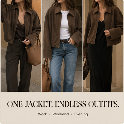 Roven Suede Aviator Jacket