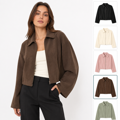 Roven Suede Aviator Jacket