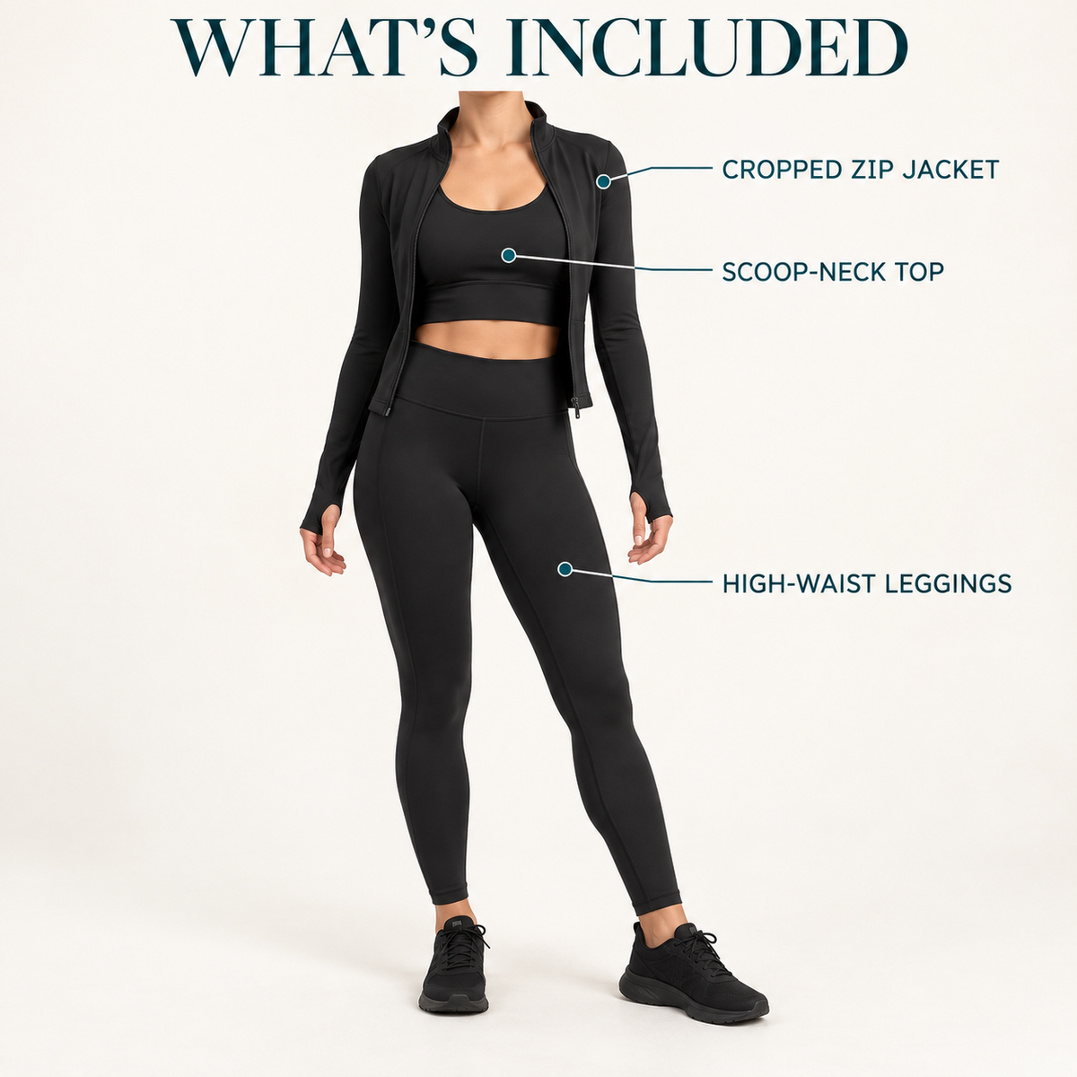 The Sloane 3-Piece Activewear Set